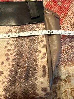 Furla Black and Beige Snake-Effect Messenger Bag thumbnail 6