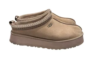 UGG Tazz Mustard Seed Size 12 Platform Slippers - Beige Pre-Owned thumbnail 1