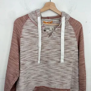 FREE PLANET Knit Hooded Sweatshirt Hoodie Large thumbnail 4