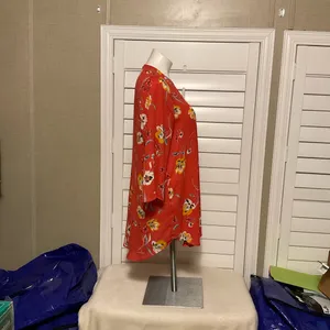 Maurices Red Floral Blouse thumbnail 5