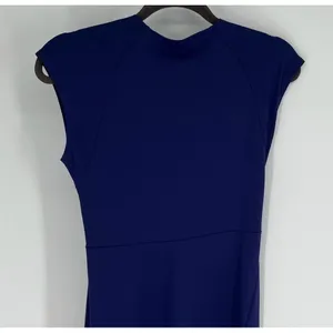 Patagonia Kamala Twist Front V-Neck Dress Small Navy Blue Cap Sleeve‎ Athleisure thumbnail 7