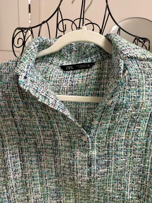 ZARA Tweed Top thumbnail 5
