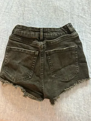 Zara black Jean shorts thumbnail 2
