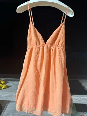 Princess Polly Orange Tie-Back Mini Dress thumbnail 6