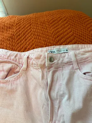 ZARA Straight Leg Jeans Denim thumbnail 3