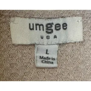 Umgee Women's Dress Tank Lined Floral Boho Tiered Waffle‎ Knit Scoop Neck Large thumbnail 4