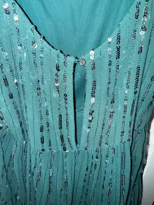 Altar'd State Green Dress Sparkly  thumbnail 2