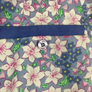 Vintage Lilly Pulitzer Blue Pink‎ Ditsy Flower 100% Cotton Mini Skirt thumbnail 7