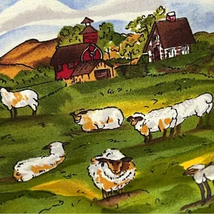 Country farm novelty handbag barn cows farmer sheep bunny rabbit scarecrow purse thumbnail 3