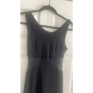 Miss California Mesh Cutout Midi Dress Womens Size M Black Vintage Y2K thumbnail 2