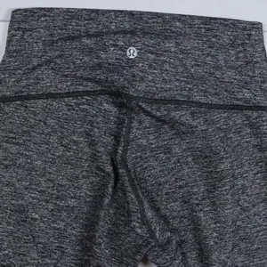 Lululemon Wunder Under Leggings Womens 8 Gray Heathered Space Dye High Rise Crop thumbnail 10
