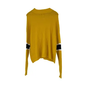 John Jenn Yellow Striped Knit Pullover Sweater XL Casual Comfort‎ Loose Fit thumbnail 2