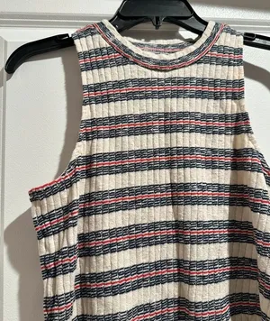 Madewell Striped Knitted Sleeveless Tank Top thumbnail 2