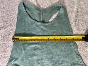 Nike Women's Active Tank Top Size XS Sage Green With Line Print thumbnail 6