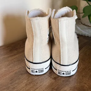 Converse Chuck Taylor All Star Lift Hi Women 8 Egret Cream Woven Cottagecore thumbnail 7