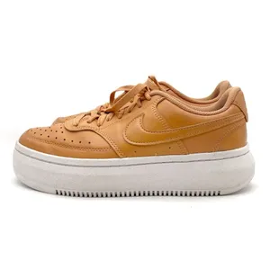 Nike Court Vision Alta Platform Sneakers Women’s Sz 8.5 Light Cognac Tan Leather thumbnail 2