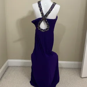 NWT Sherri Hill Keyhole Purple Prom Dress thumbnail 2