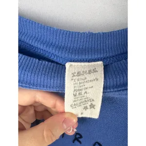 Women’s I.S.M.B.S Medium Colbalt Blue Weird Alien Sweatshirt thumbnail 4