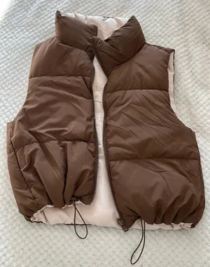 Love Tree Reversible Crop Puffer Vest thumbnail 1