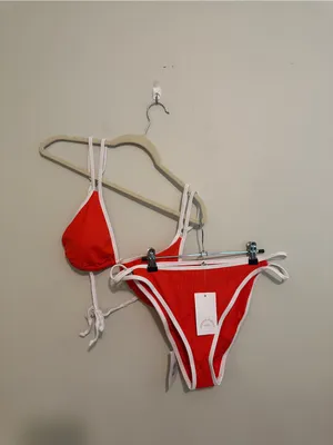 Dippin' Daisy's Red Cyrus Double Strap High Cut Bikini Set thumbnail 6