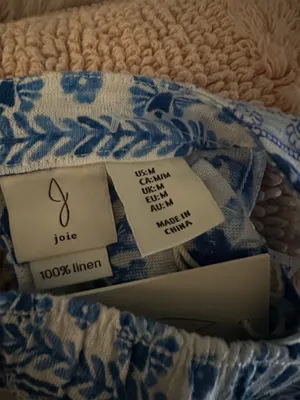 Joie Blue & White 2 pc shorts set thumbnail 10