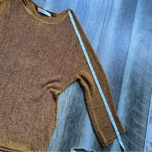 Free People Beach Naomi Tunic Sweater Swim Cover Up Mustard Yellow Gold Medium thumbnail 9