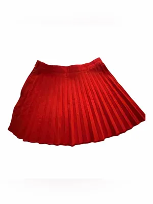 Vintage Ellesse Tennis Mini Skirt Made in USA Red Pleated thumbnail 2