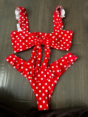 Polka Dot Bikini Red thumbnail 2