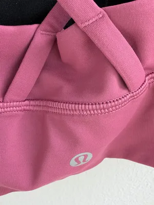 Lululemon Energy Bra Longline Pink Mauve Size 6 Strappy Crossback Sports Bra thumbnail 6