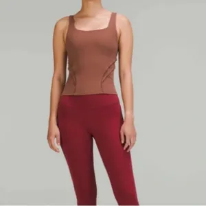 NWT Lululemon Nulu and Mesh-Back Shelf-Bra Yoga Tank Top 8 Ancient Copper thumbnail 2