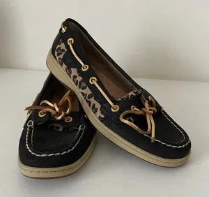 Sperry’s women’s leopard print slip on‎ shoes — size 7.5 thumbnail 1