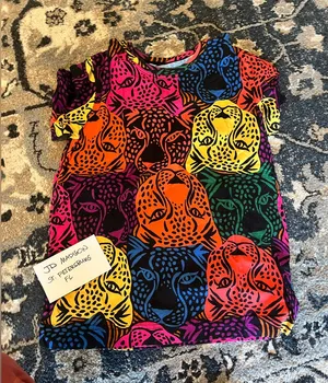 Farm Rio tiger face print tee size-Small thumbnail 1