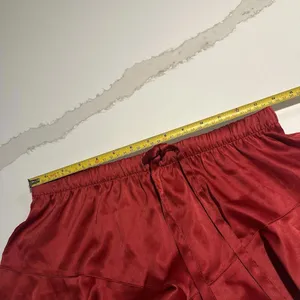 Victoria's Secret Red Pull On PJ Pajama Lounge Shorts Satin Sz Small S thumbnail 7