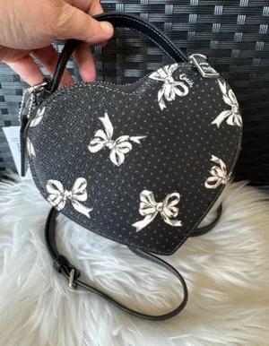 Heart Crossbody Bag With Bow Print thumbnail 4