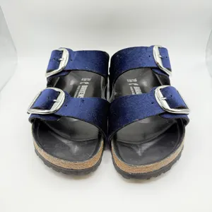 Birkenstock Arizona Big Buckle Rivet Midnight Velvet Exquisite 39 Narrow L8/M6 thumbnail 3