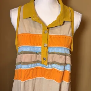 R2 The Red Raccoon Colorblock Maxi Dress Small‎ Sleeveless Boho Tiered thumbnail 6