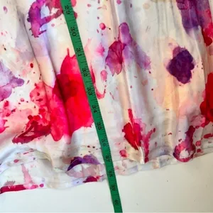 Lulus Satin Pink/Purple Splatter Skirt Size XS/Small NWT thumbnail 5