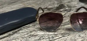 Gold Aviator Sunglasses with Case thumbnail 1