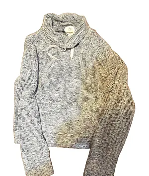OFFLINE by Aerie Women's Heathered Knit Cowl Neck Drawstring Pullover Sweater M thumbnail 1