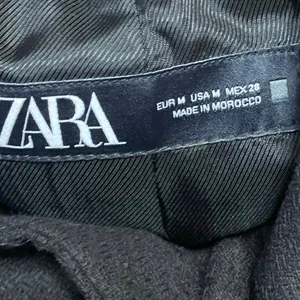 Zara Women's Black Gold Buttons Collar Long Sleeve Crop Shirt Jacket Top Size M thumbnail 3