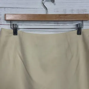 Adrianna Papell Women's Knit Pull On Midi Skirt Size 12 cream‎ Wool thumbnail 4