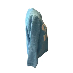 CAVA BIEN Blue Sweater XS Oversized French Graphic Knit Primark Cares thumbnail 8