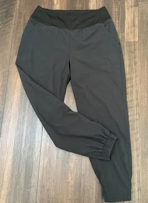 Patagonia Happy Hike Studio Jogger Pants Black 21181 Stretch Tapered Small Hike thumbnail 1