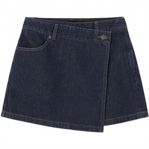 Uniqlo GU Denim Wrap Skort NWT Navy Blue Wash XS thumbnail 3