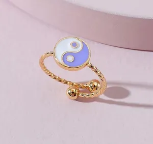 Purple Yin Yang Ring thumbnail 1
