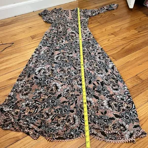 For‎ Love & Lemons Grace Maxi Dress in Nude Floral Size Small thumbnail 15