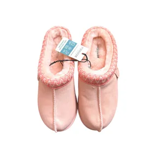 FIRESIDE BY DEARFOAMS Greta Shearling Clog Pink 10 NEW NWT thumbnail 3