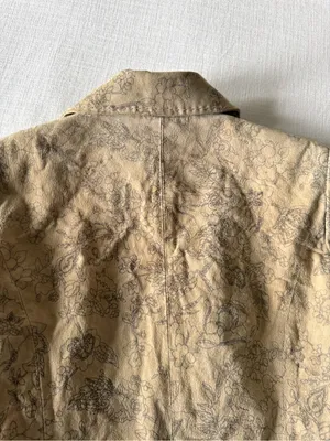 Pamela McCoy Suede Tan Floral Suede Jacket, Medium thumbnail 7