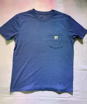 Carhartt Women's Blue Loose Fit Pocket Tee Sz M(8-10) (f5) thumbnail 1