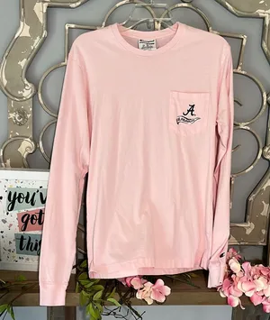 Champion University of Alabama Long Sleeve Tee Cotton Shirt Women Small Football thumbnail 1